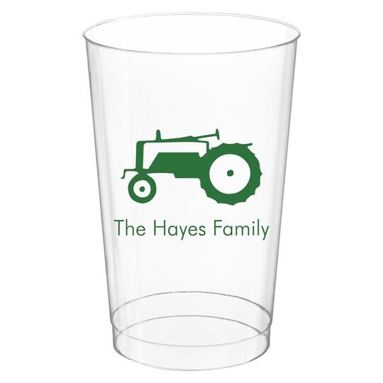 Tractor Clear Plastic Cups